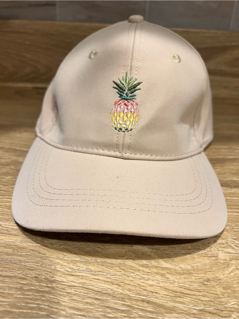 Tommy Bahama Kids Pale Pink Pineapple Embroidered Cap